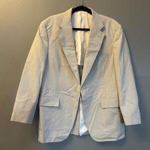 Classic Chapel Oaks White/Gray Men's Blazer